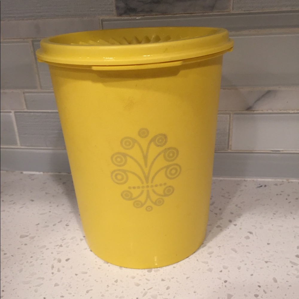 Vintage Sunshine Yellow Tupperware